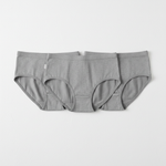 Lot de 3 culottes menstruelles grises - recto