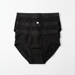 Lot de 3 culottes menstruelles noires - recto